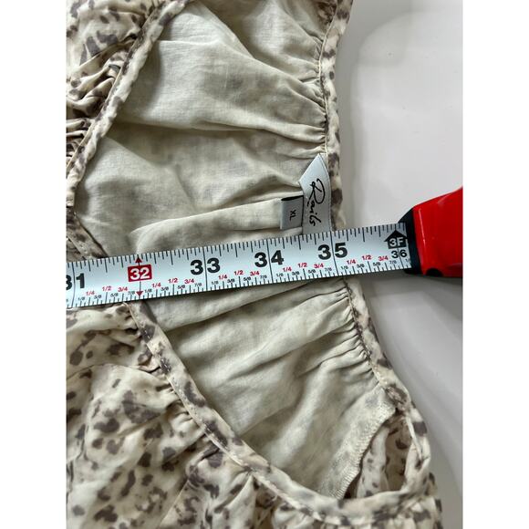 Rails Size XL Cotton Mini Clarissa Dress Watercolor Cheetah - Picture 14 of 16